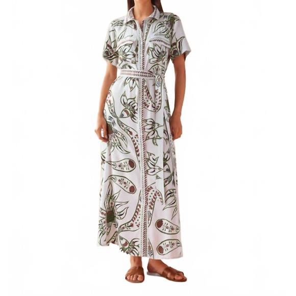 NEW OMIKA amira maxi dress in diya powder